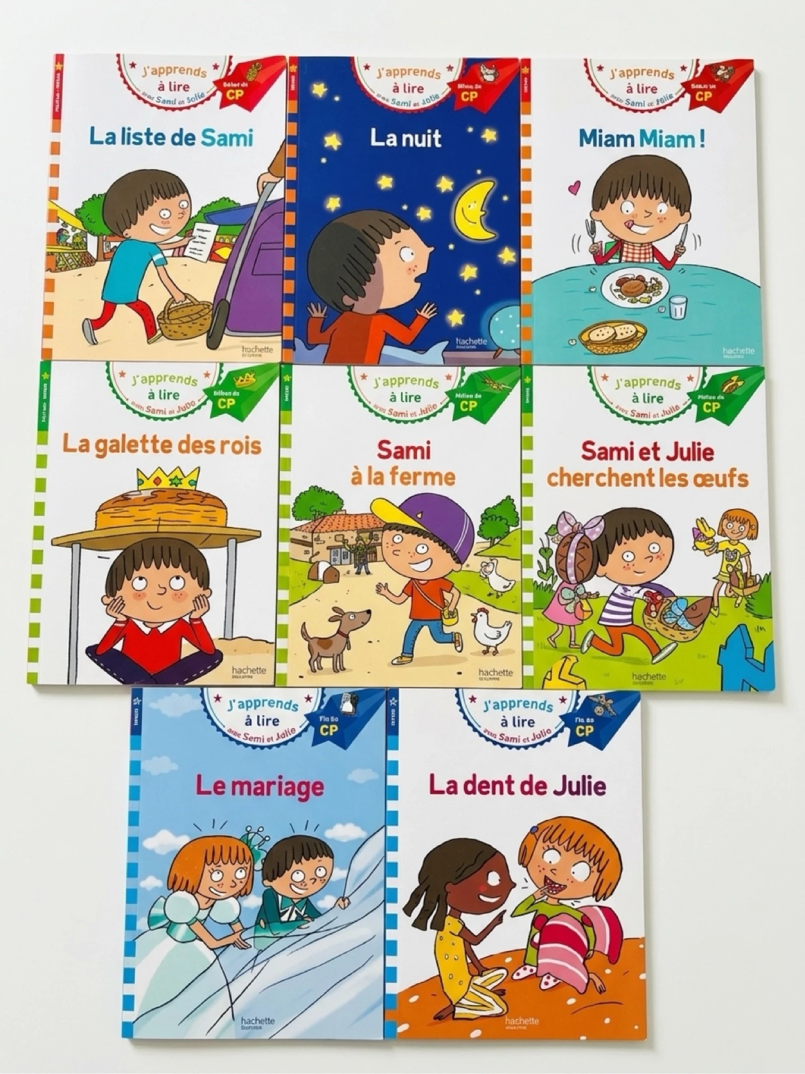 Lot de 8 livres de lectures Sami et Julie 